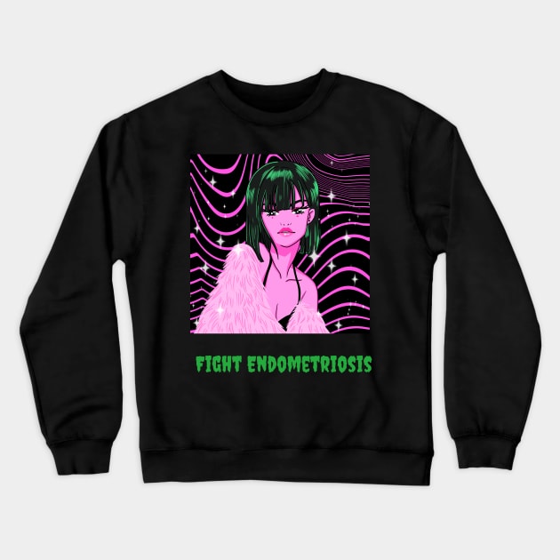 fight endometriosis Crewneck Sweatshirt by Zipora